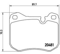 Plaquettes de frein P 65 002 BREMBO pour PORSCHE 924 944 928