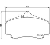 Plaquettes de frein P 65 011 BREMBO pour PORSCHE 911 911 Décapotable 911 Targa