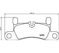 Plaquettes de frein P 65 030 BREMBO pour PORSCHE CAYENNE