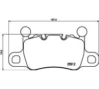 Plaquettes de frein P 65 038 BREMBO pour PORSCHE BENTLEY