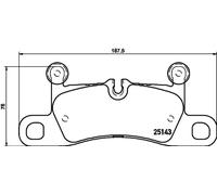 Plaquettes de frein P 65 042 BREMBO pour PORSCHE 911 CAYENNE Coupe CAYENNE