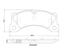 BREMBO P 65 047 Plaquettes de frein