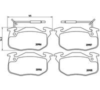 Plaquettes de frein P 68 010 BREMBO pour RENAULT PEUGEOT DALLAS CITROËN