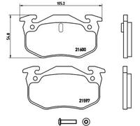 Plaquettes de frein P 68 018 BREMBO pour RENAULT 19 I Chamade 19 II Cabriolet