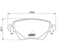 Plaquettes de frein P 68 028 BREMBO pour RENAULT KANGOO KANGOO Express