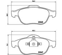 Brembo Plaquettes de frein avant P68030