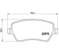 Plaquettes de frein P 68 033 BREMBO pour DACIA RENAULT NISSAN MERCEDES-BENZ LADA