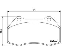 Plaquettes de frein P 68 036 BREMBO pour RENAULT ALPINE
