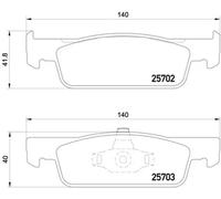 Brembo Plaquettes de frein P 68 059X – Jeu de 4