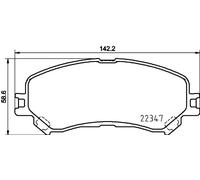 Brembo Jeu de garnitures de frein P68067X pour frein à disque