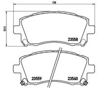 Plaquettes de frein P 78 010 BREMBO pour SUBARU MITSUBISHI