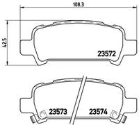 Plaquettes de frein P 78 011 BREMBO pour SUBARU LEGACY III IMPREZA Break OUTBACK