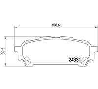 Plaquettes de frein P 78 014 BREMBO pour SUBARU FORESTER IMPREZA A trois volumes