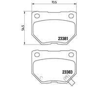 Brembo Plaquettes de frein P 78 016 pour Subaru Impreza à trois volumes