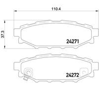 Plaquettes de frein P 78 020 BREMBO pour SUBARU TOYOTA