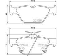 Plaquettes de frein P 78 026 BREMBO pour SUBARU FORESTER LEVORG OUTBACK XV