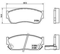 Plaquettes de frein P 79 005 BREMBO pour SUZUKI GEO TATA SUBARU