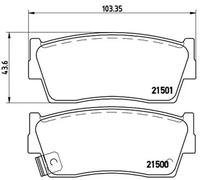 Plaquettes de frein P 79 006 BREMBO pour SUZUKI GEO