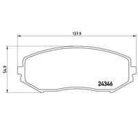 Plaquettes de frein P 79 018 BREMBO pour SUZUKI GRAND VITARA II GRAND VITARA I