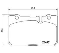 BREMBO P 83 039 Plaquettes de frein