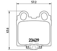 Brembo P83045 Plaquettes de Frein Arrière