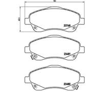 Plaquettes de frein P 83 046 BREMBO pour TOYOTA AVENSIS Break AVENSIS