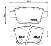 Plaquettes de frein P 83 047 BREMBO pour TOYOTA AVENSIS Break AVENSIS PREVIA III