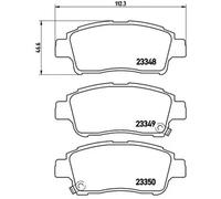Plaquettes de frein P 83 050 BREMBO pour TOYOTA YARIS