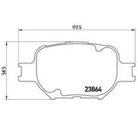 Plaquettes de frein P 83 054 BREMBO pour TOYOTA COROLLA Break CELICA Coupé
