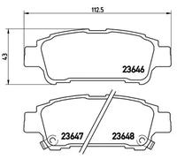 Plaquettes de frein P 83 056 BREMBO pour TOYOTA AVENSIS VERSO PREVIA II
