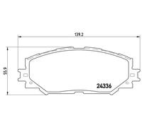 Plaquettes de frein P 83 082 BREMBO pour TOYOTA SUBARU LEXUS