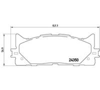 Kit de plaquettes de frein, frein à disque BREMBO P 83 117X