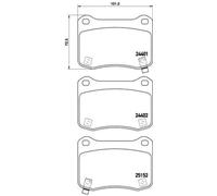 BREMBO P 83 134 Plaquettes de frein