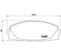 Plaquettes de frein P 83 139 BREMBO pour TOYOTA HIACE V Fourgon HIACE IV Fourgon