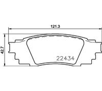 Jeu de plaquettes de frein BREMBO P 83 160, arrière