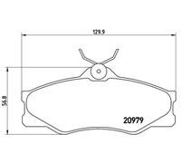 Plaquettes de frein P 85 008 BREMBO pour VW TRANSPORTER T3 Autobus/Autocar