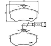 Plaquettes de frein P 85 016 BREMBO pour AUDI 80 B3 A trois volumes COUPE B3