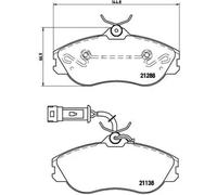 Plaquettes de frein P 85 018 BREMBO pour AUDI 100 C3 A trois volumes COUPE B3