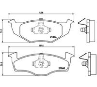 Plaquettes de frein P 85 025 BREMBO pour VW SEAT SKODA