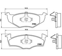 Plaquettes de frein P 85 030 BREMBO pour VW SEAT