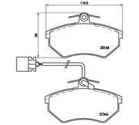 Plaquettes de frein P 85 034 BREMBO pour VW GOLF III VENTO