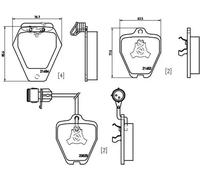 Plaquettes de frein P 85 038 BREMBO pour AUDI 100 C4 A trois volumes A8 D2 A6 C4