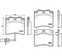 Plaquettes de frein P 85 048 BREMBO pour VW TRANSPORTER T4 Autobus/Autocar