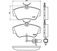 Plaquettes de frein P 85 050 BREMBO pour VW HONDA