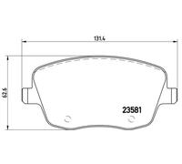 Plaquettes de frein P 85 057X BREMBO pour SKODA SEAT VW