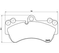 Plaquettes de frein P 85 069 BREMBO pour VW MERCEDES-BENZ PORSCHE