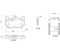 Plaquettes de frein P 85 070X BREMBO