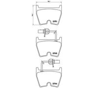 Plaquettes de frein P 85 078 BREMBO pour VW AUDI LAMBORGHINI