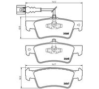 BREMBO P 85 091 Plaquettes de frein