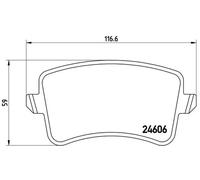 BREMBO P 85 100X Brake Pad
